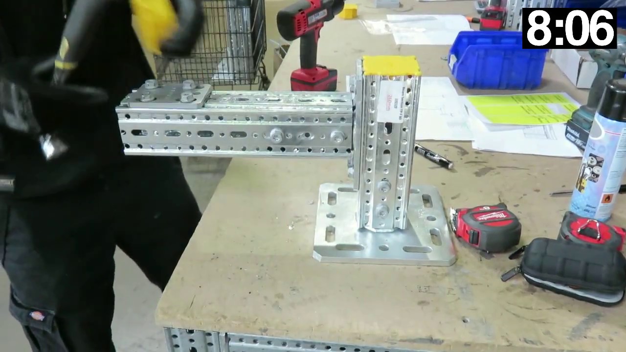 Assembly of Framo support frame
