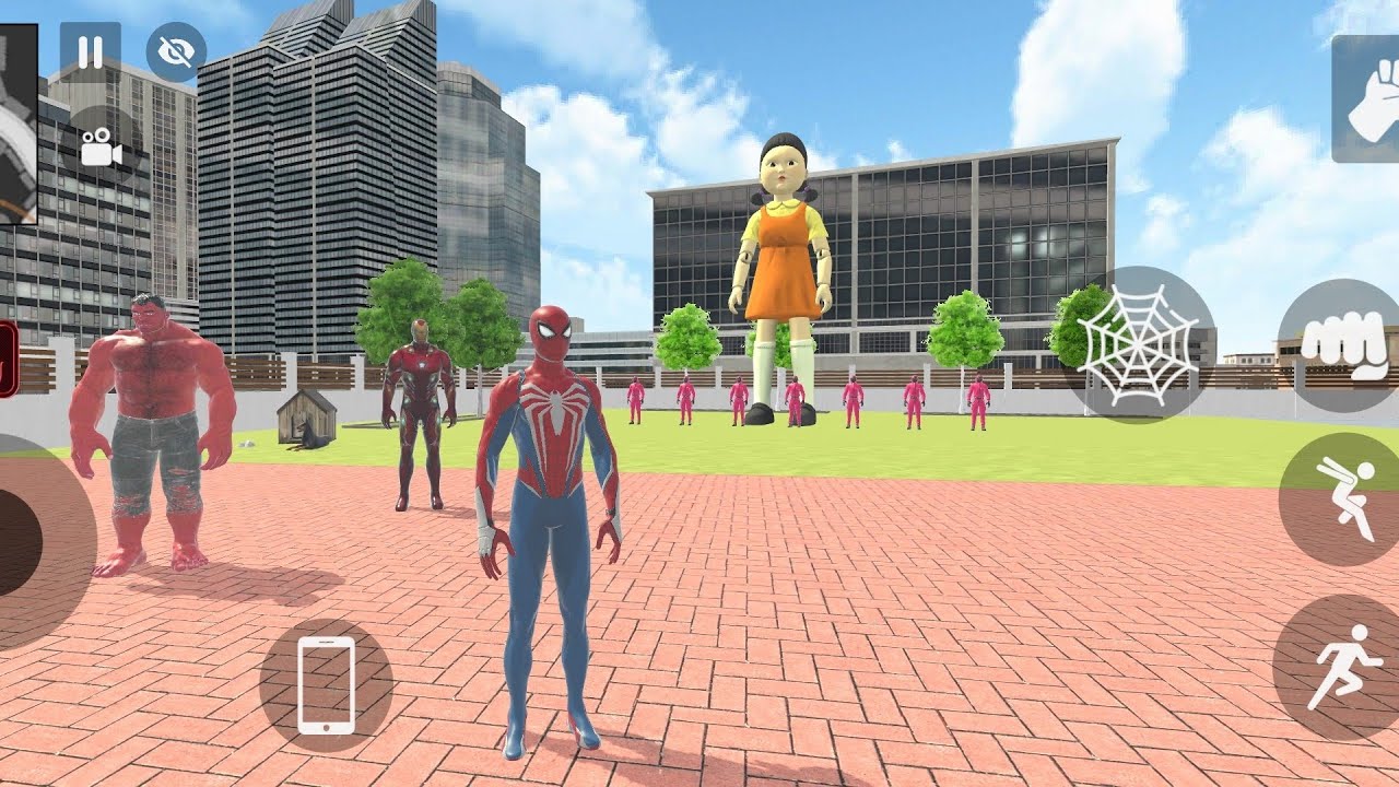 Spiderman in Squid Game || Indian theft aura simulator game 