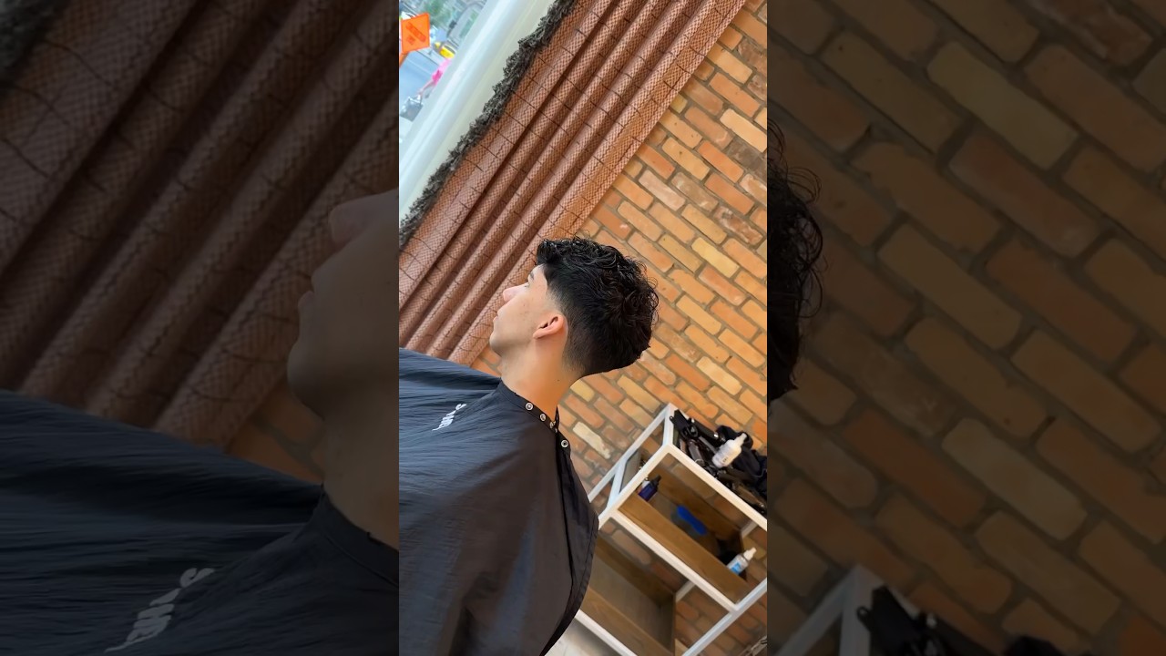 Taper Fade on Curly hair. #taper