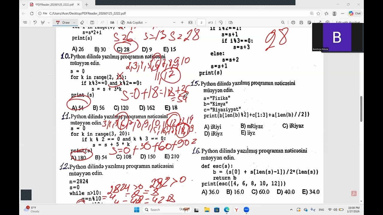 Python sınaq 1.