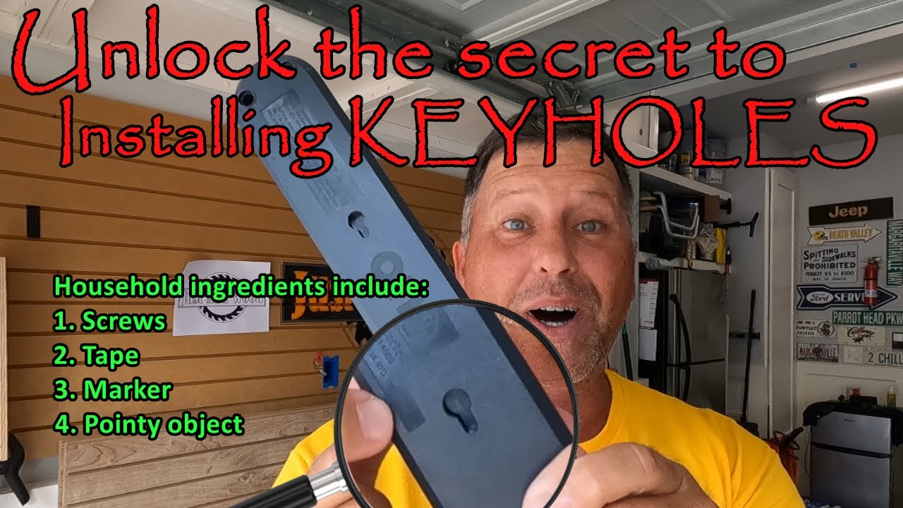 Defeat the key hole slots! Unlock the secret to easily hang items with keyholes.