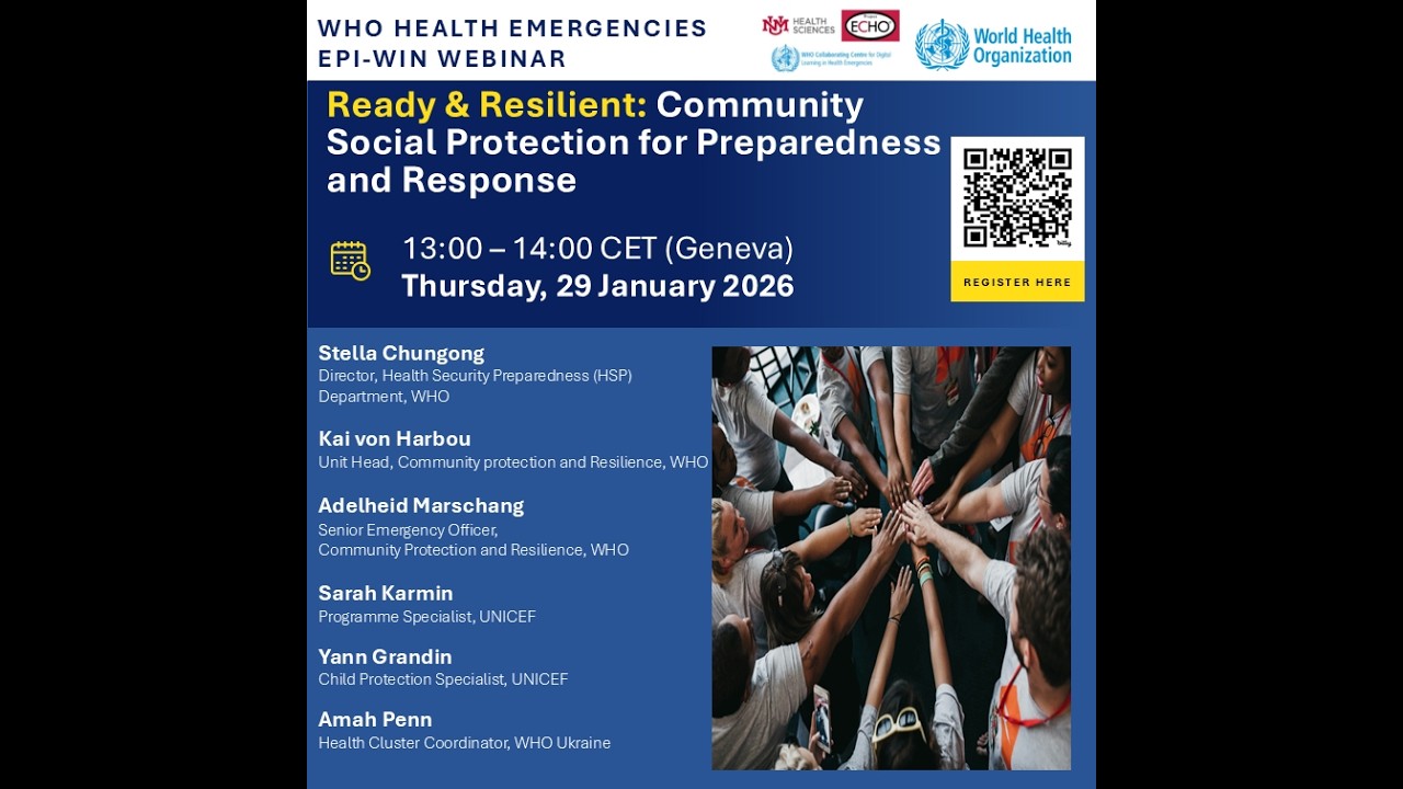 WHO EPI-WIN: Ready & Resilient: Community Social Protection for Preparedness and Response