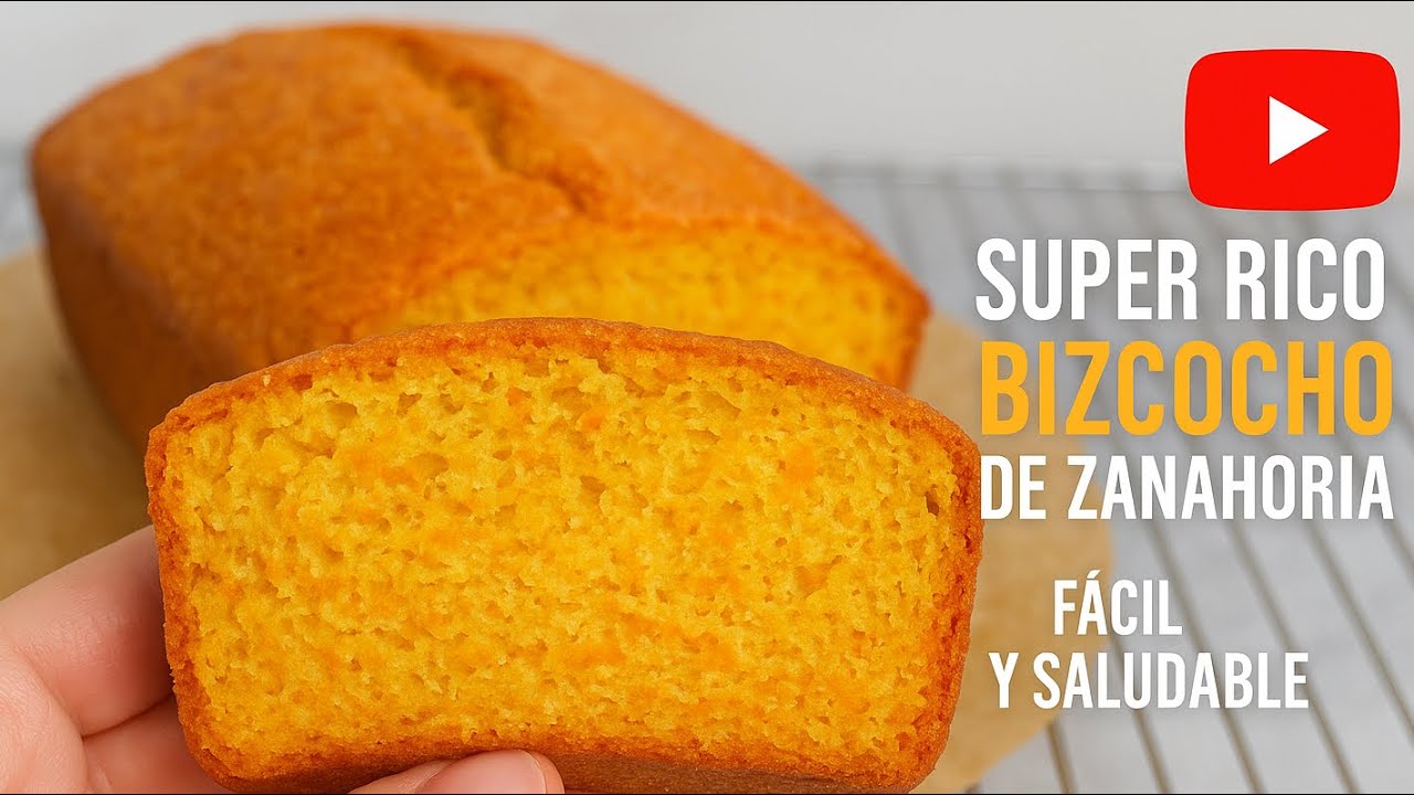 El Bizcocho de Zanahoria M&aacute;s Rico, F&aacute;cil y Saludable &iexcl;Te va a Encantar!