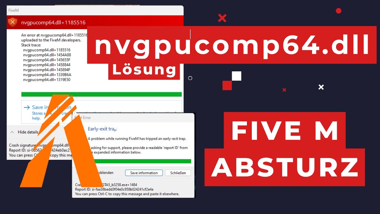 FIVE M  FEHLER: nvgpucomp64 dll und Early exit trap | LÖSUNG