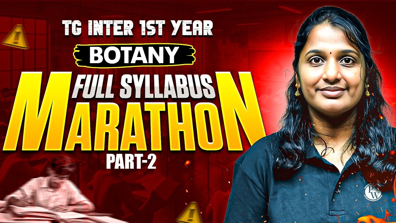 Botany Full Syllabus Marathon Part -2 | TG Inter 1st Year Exam Preparation | TG IPE 2026