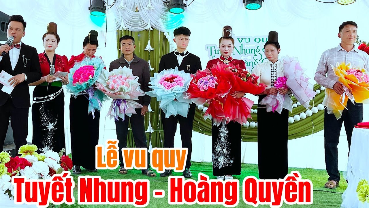 Toàn cảnh lễ vu quy Tuyết Nhung - Hoàng Quyền bản thạy lốm chiềng mai sơn la
