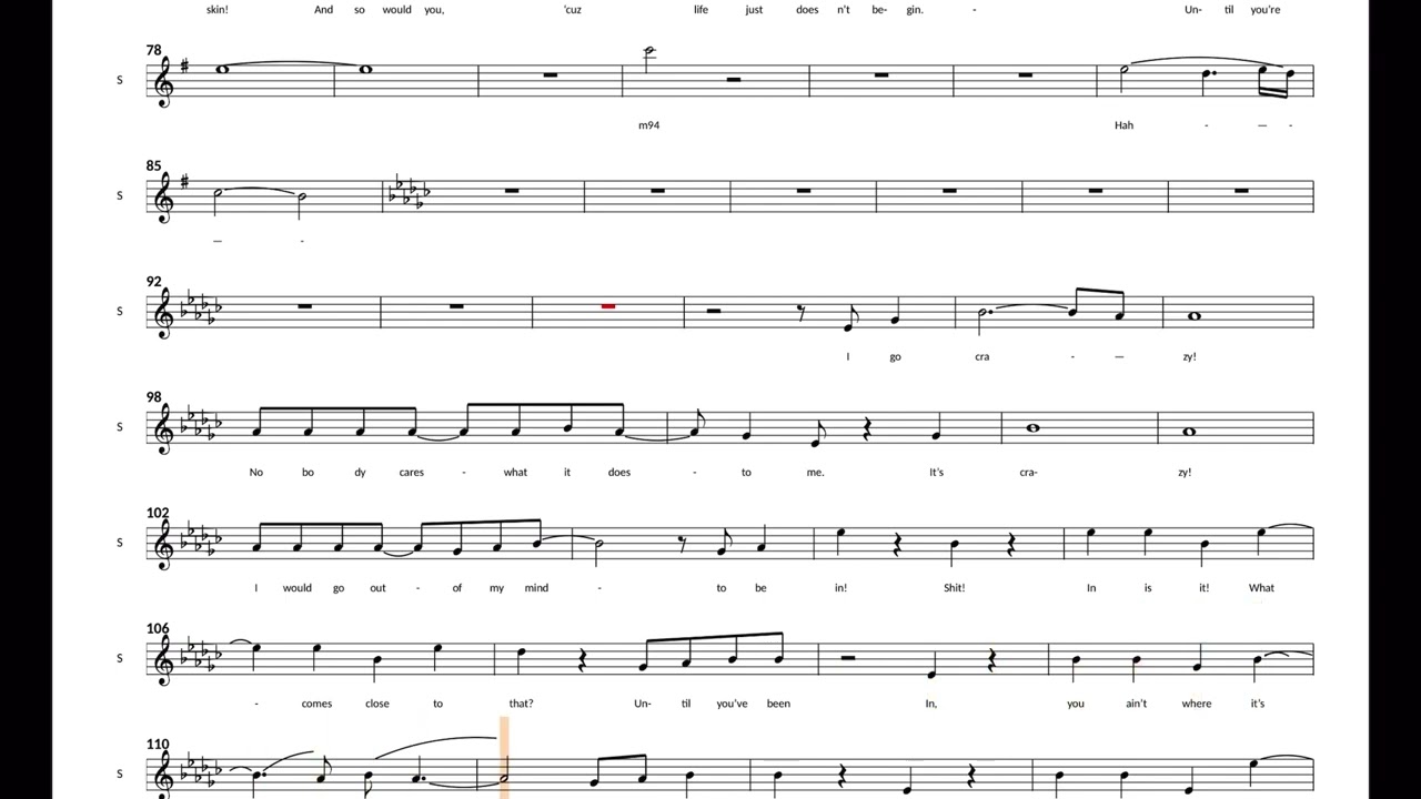 In (Carrie the Musical) All Sop/Alto Harmony Guides
