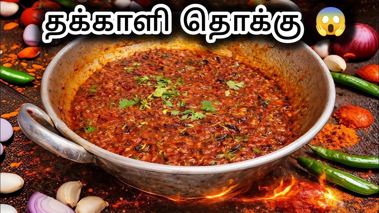 Thakkali Thokku Recipe in Tamil | Home Style Tomato Thokku | No Hotel Taste  #youtubevideo #cooking