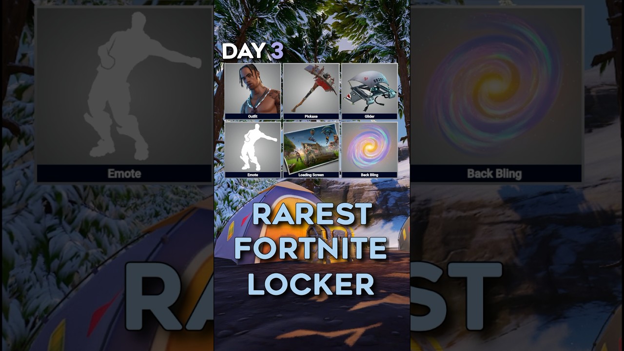 DAY 3 | BUILDING THE RAREST FORTNITE LOCKER ‼️ #fortnite #fortnitelocker #og #fortniteog