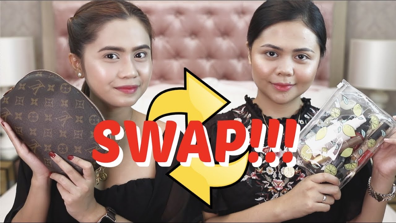 MAKEUP BAG SWAP + Q&A with my Sister | Anna Cay &hearts;