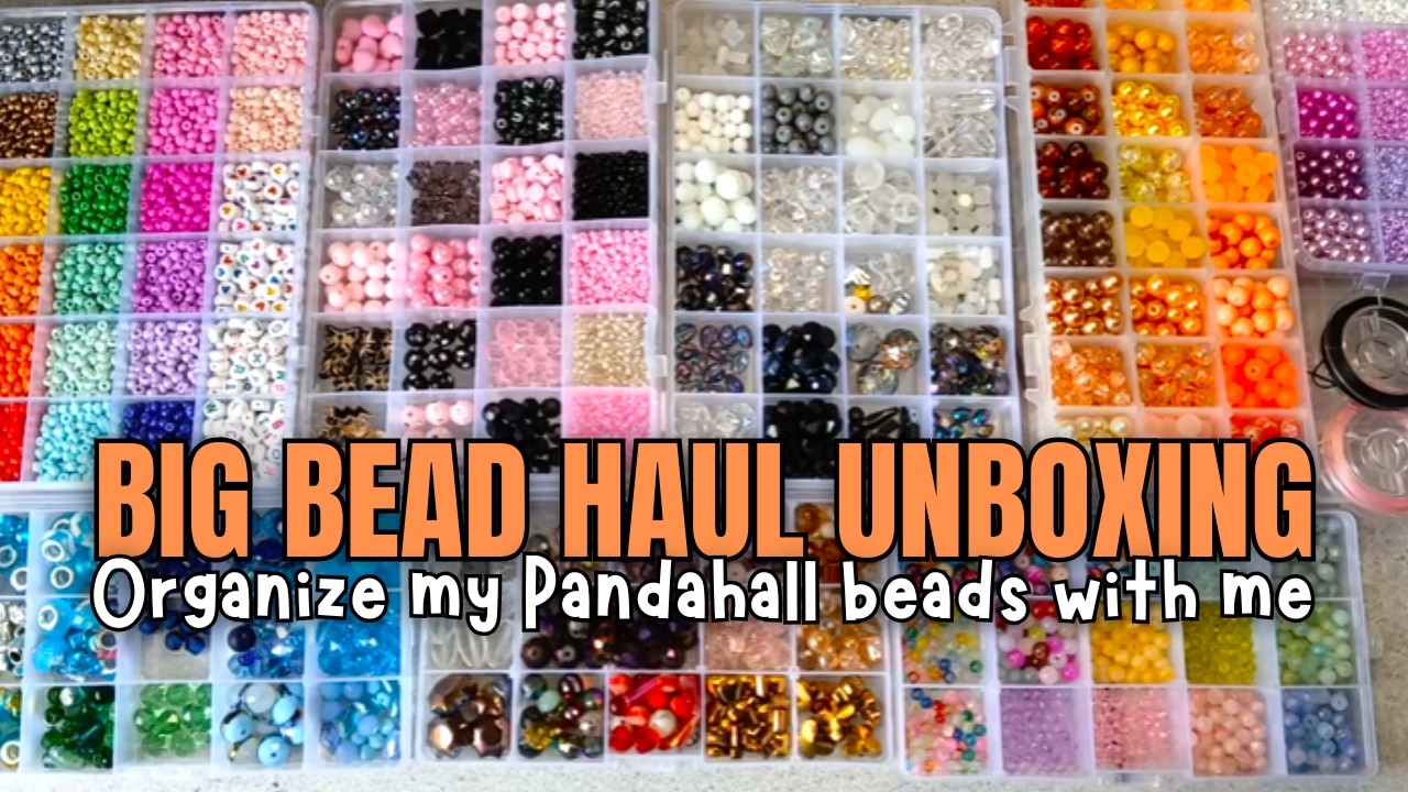 Unboxing a Large New Bead Haul | Organize My Beads with Me, Ep 37 in collaboration with PandaHall