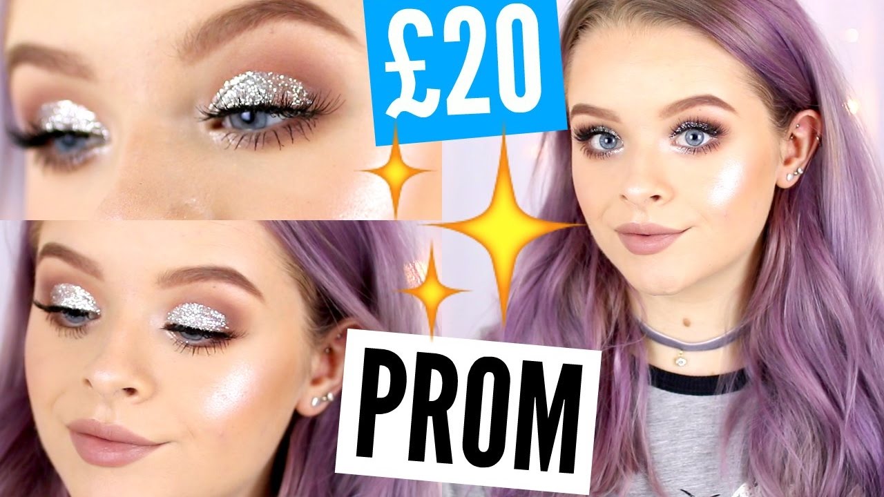 £20/$20 MAKEUP PROM EDITION - GLITTER CUT CREASE! | sophdoesnails
