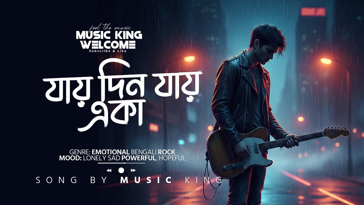 যায় দিন যায় একা | Emotional Bengali Rock Song | Original Song | Music King