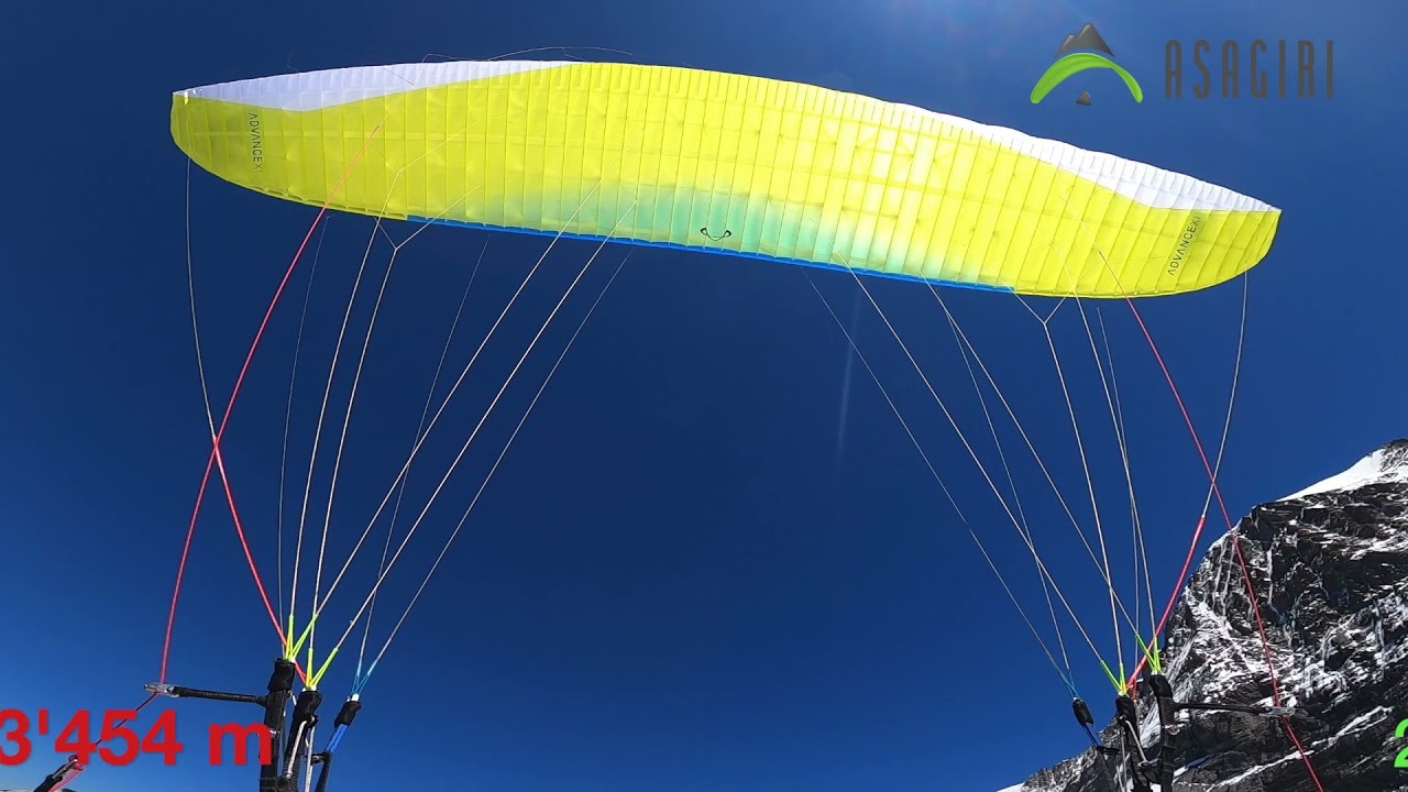 Jugfraujoch paragliding take off