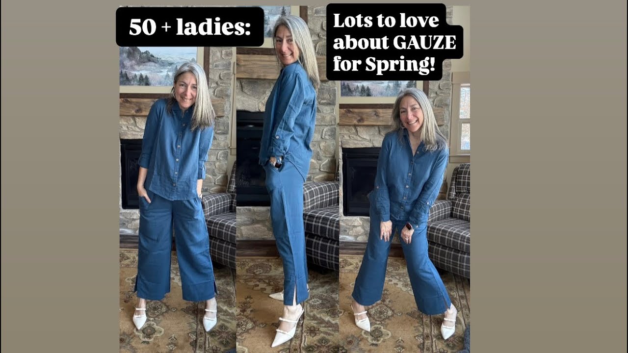 50+ ladies: Lots to love about GAUZE for Spring! #over50style #fashionover50 