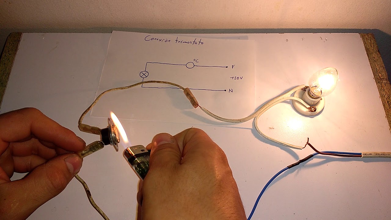 Conexión y funcionamiento de un termostato