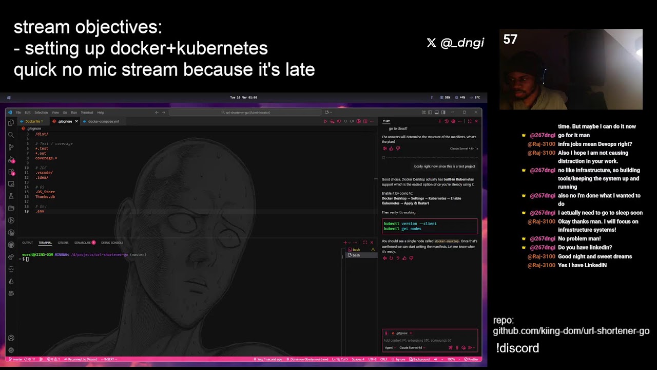 dngi | learning go | incoming swe @ google | building simple project | deep work stream