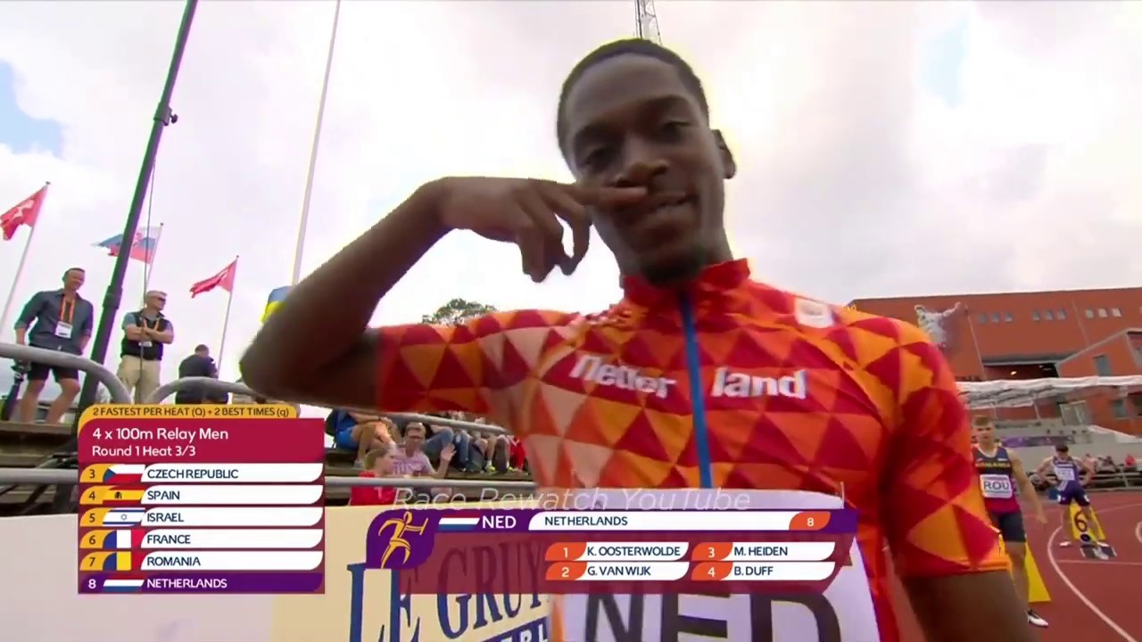 EC U20: 4x100m men HEAT 3 // Borås 2019
