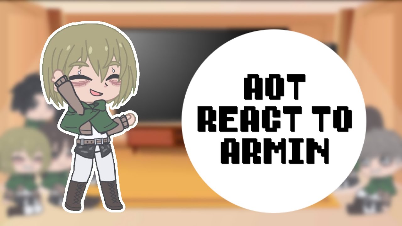 attack on titan react to themselves |pt.1 armin| FIRST VIDEO, LOTS OF MISTAKES