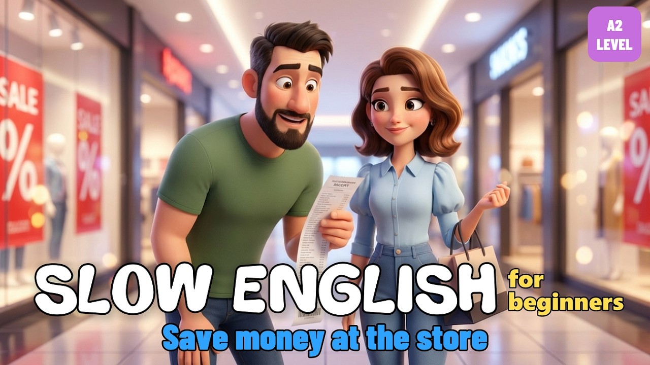 Easy English Listening Lessons | SHOPPING SMART! Learn How to Save Money on Clothes | A2 level