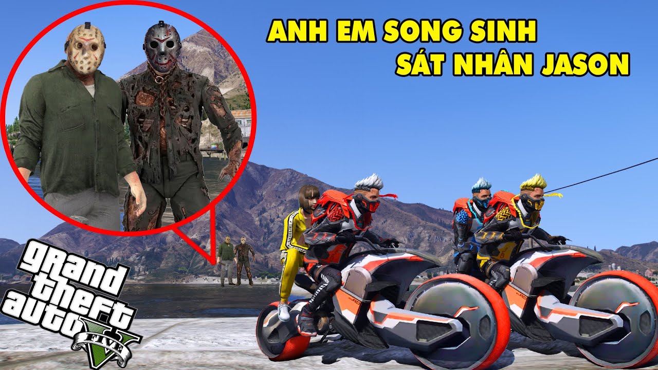 GTA 5 Sát Nhân JASON Xuất Hiện Ở Bờ Hồ Pha Lê Tấn Công Đội Cảnh Sát COBRA Trong Ngày Thứ 6 Ngày 13