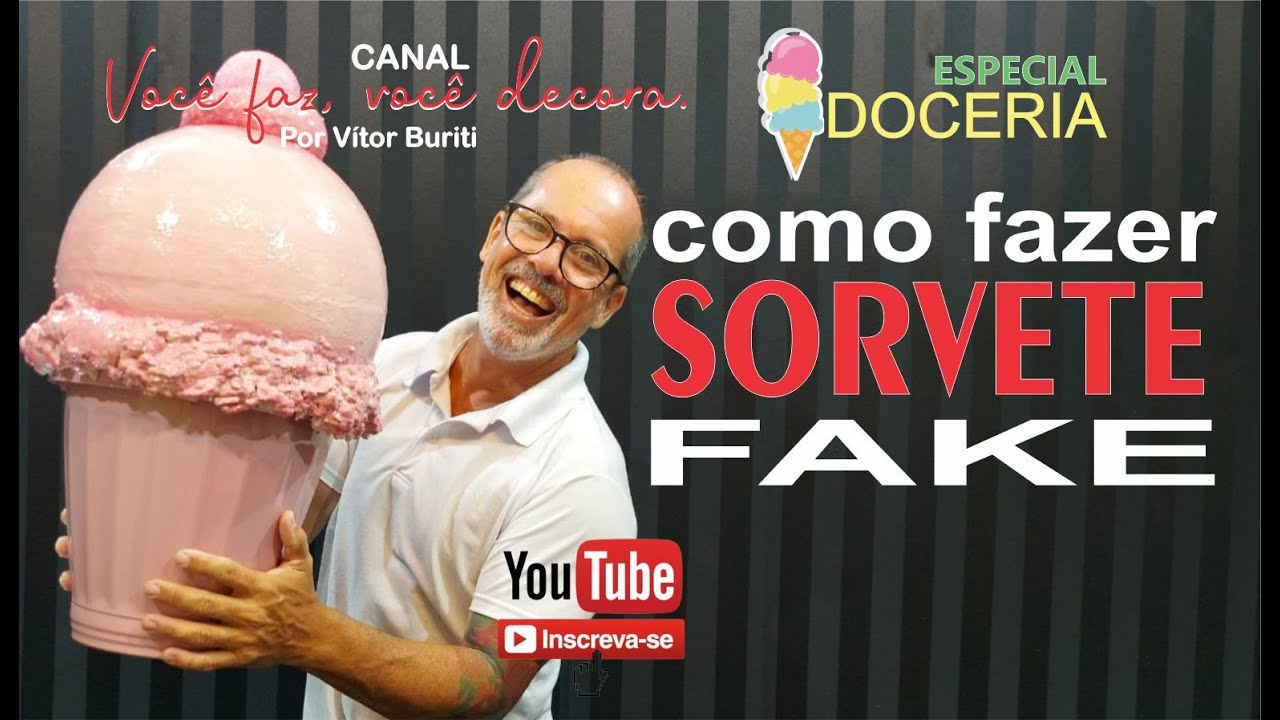 COMO FAZER SORVETE FAKE - FESTA DOCERIA / FAKE ICE CREAM FOR PARTY / HELADO FALSO PARA FIESTA