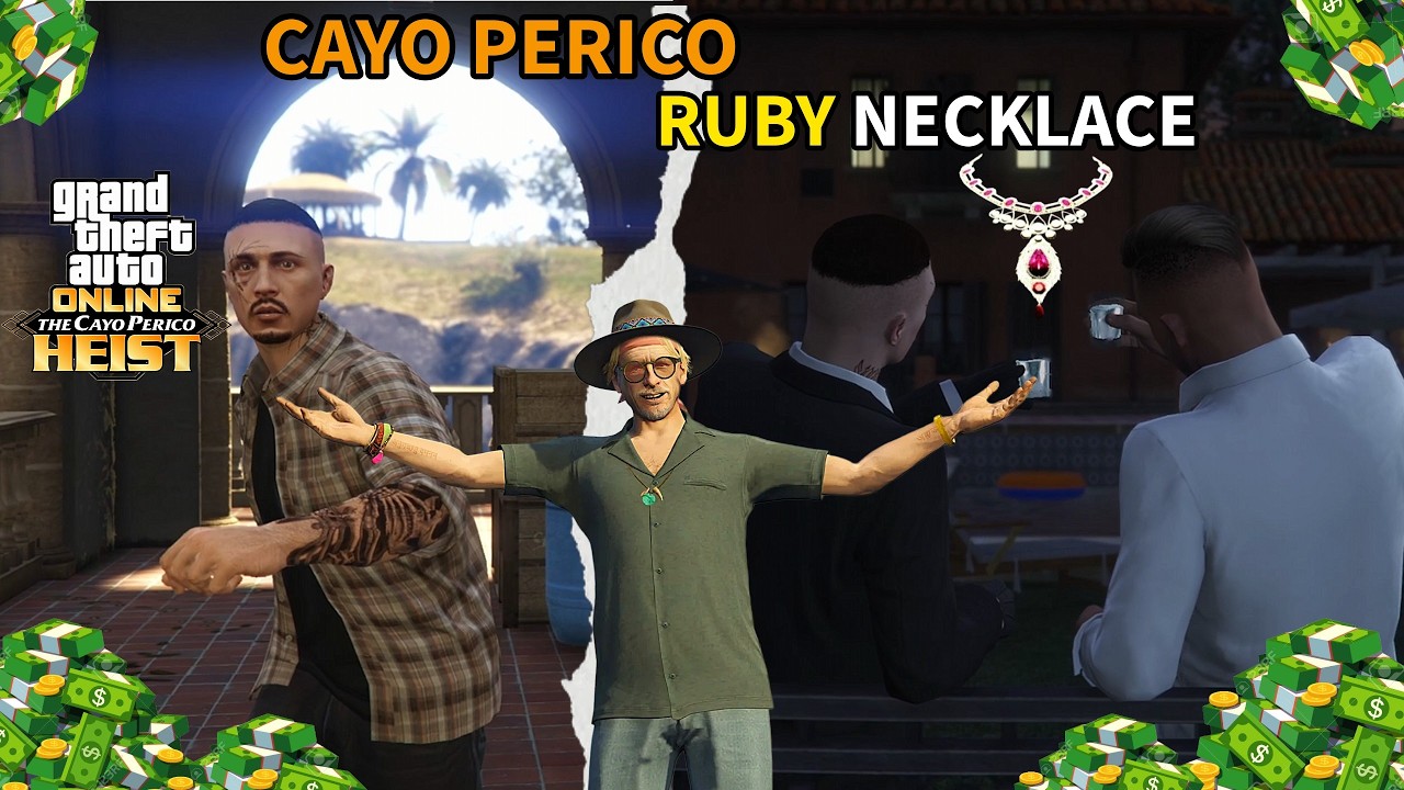 GTA 5 Online Cayo Perico Heist🔥 &ndash; Ruby Necklace Solo (Full Stealth Gameplay)