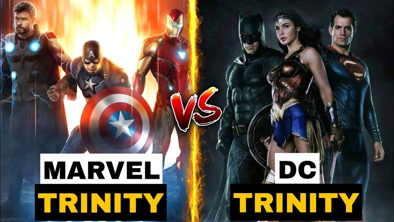 Marvel Trio Vs DC Trio | Battle of Marvel And DC Trinities in Hindi | SUPERHERO STUD10S