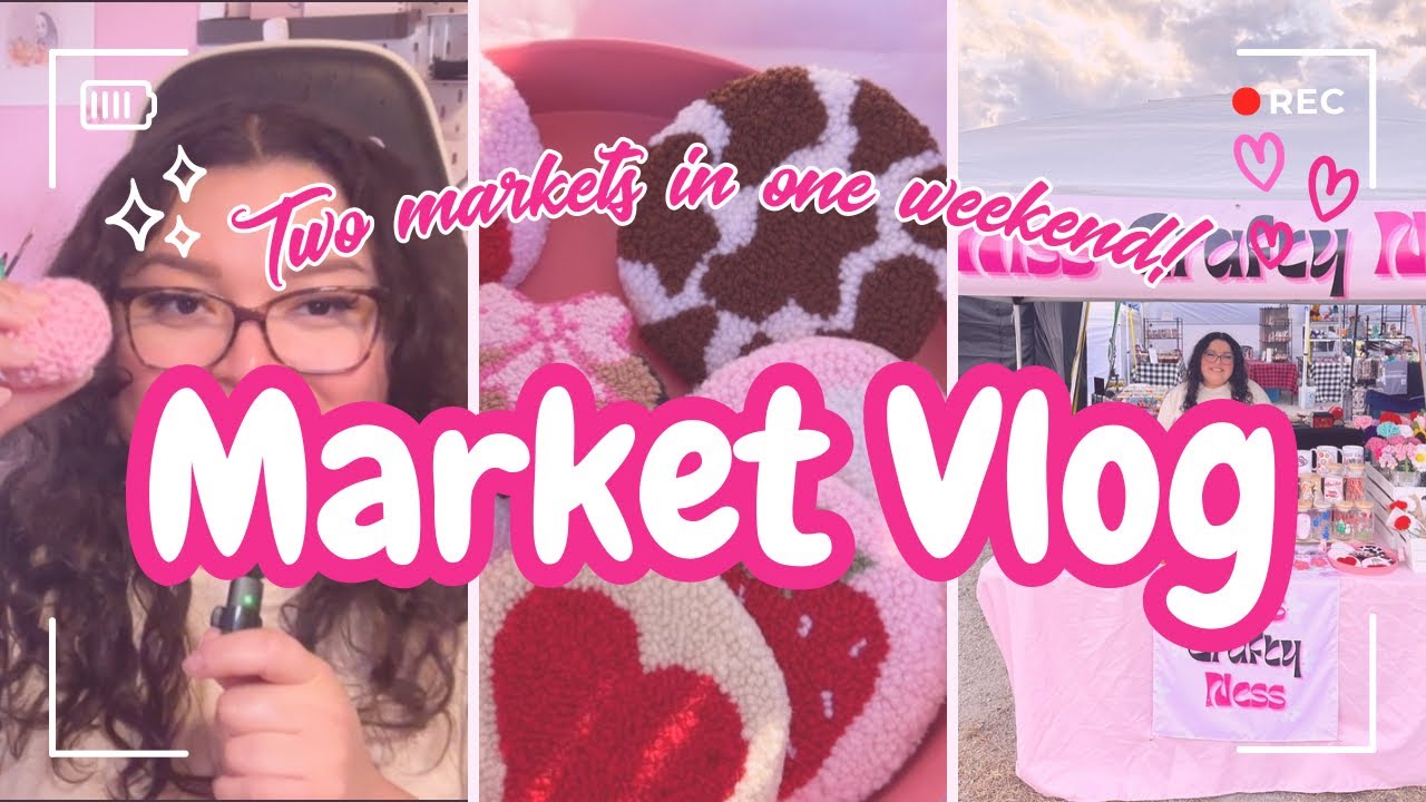 Market Prep for TWO markets! 🎀 Was it worth it? 😅 // Market & studio Vlog 🛍️