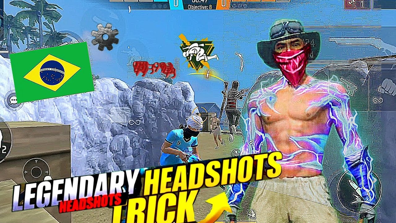LEGENDARY HEADSHOTS TRICK🤫✅💯 Brazillian tricks reveal‼️✅