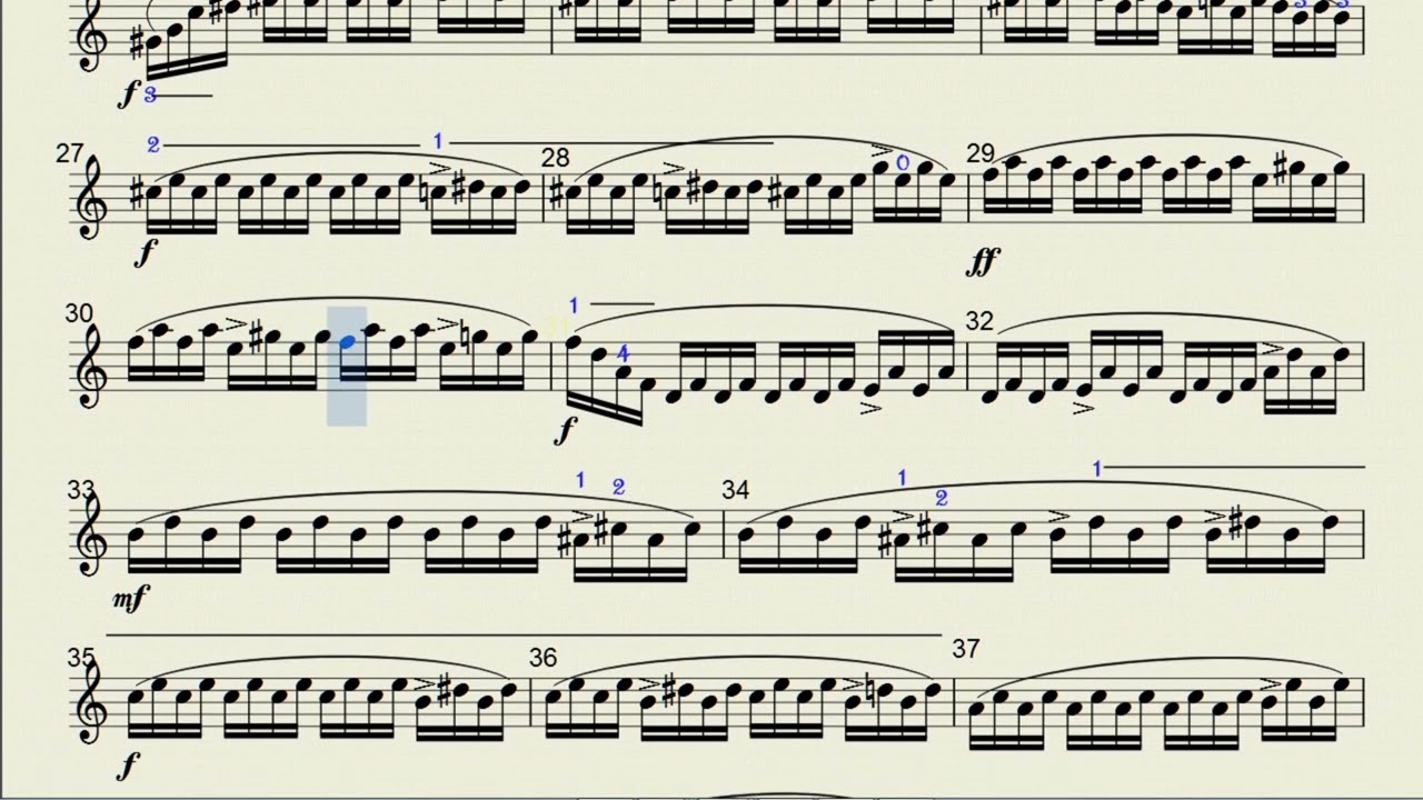 Kayser 36 Etudes, Op  20, No 4 ♩=60