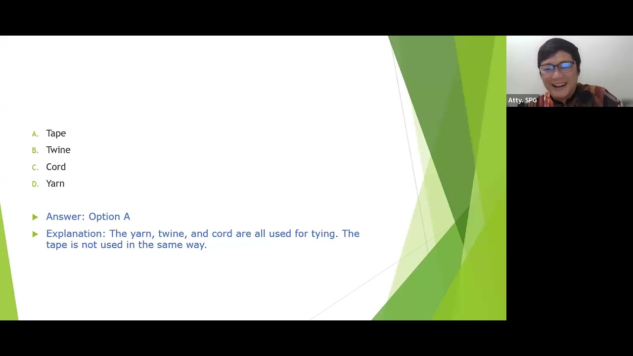 Q/A Logical Reasoning part 1 by CHAPS (Atty. SPG) June 2024