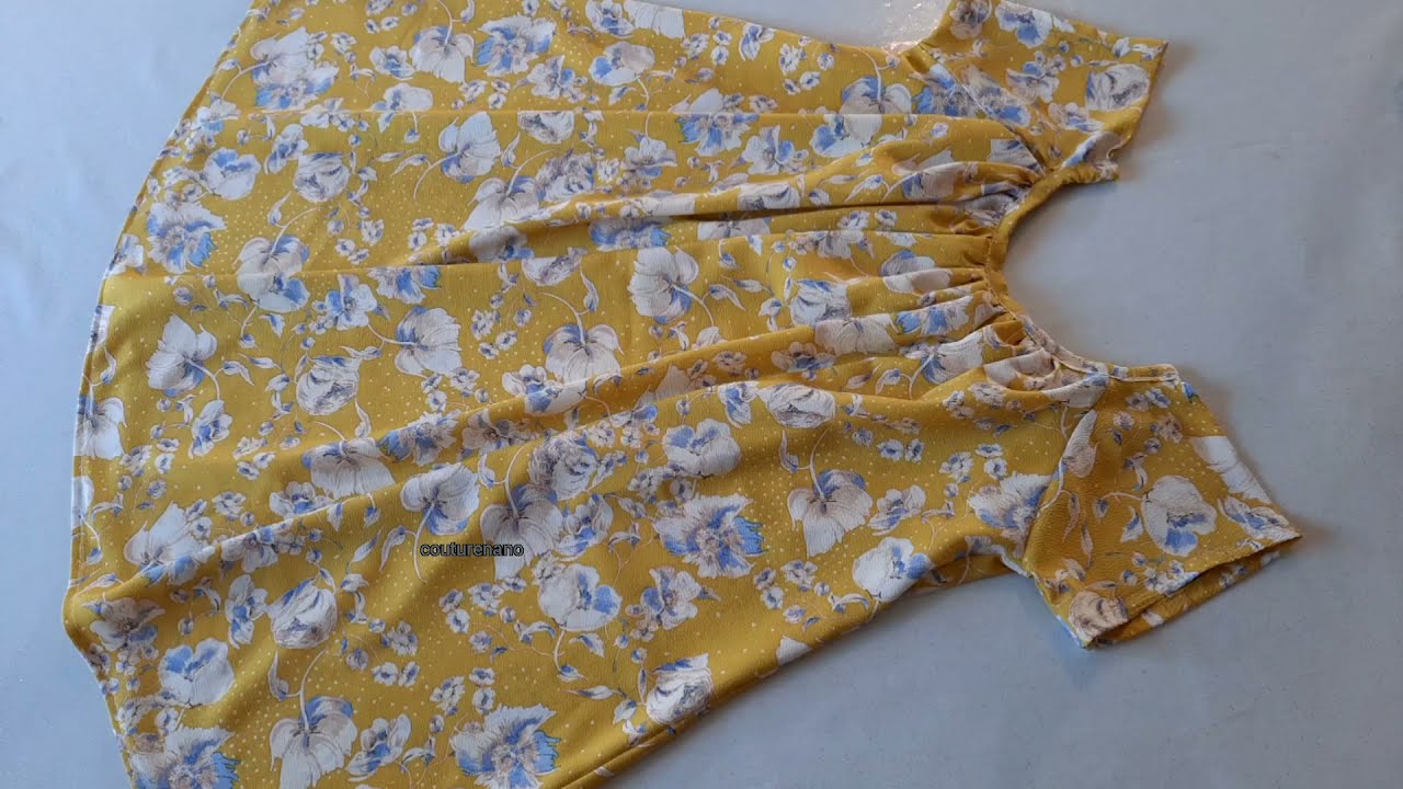 Comment coudre  Robe standard/ كيفية خياطة فستان طفله صغيره بكل سهولة ♥️♦️👗✂️
