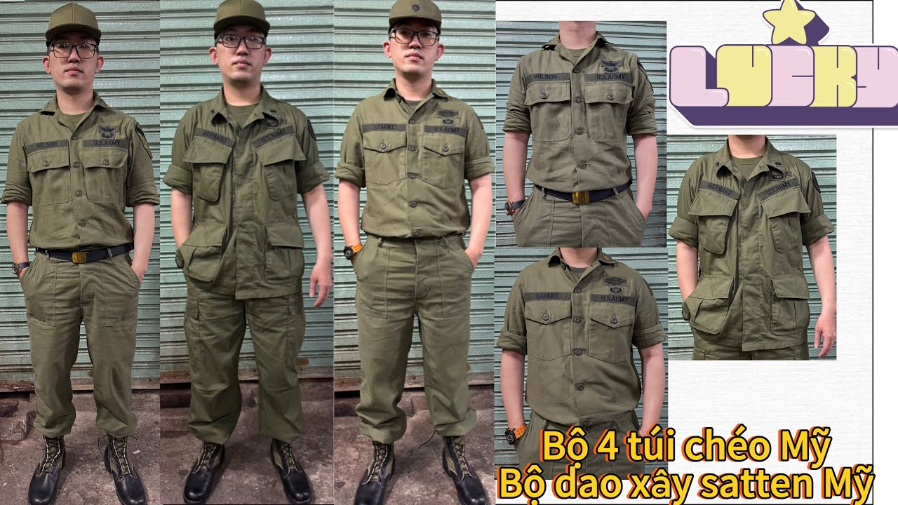 [24-10-25]Siu phẩm đồ bộ satten Reppro 1:1 do h&atilde;ng AP Military Clothing Co của Mỹ sx -0909765165 Nam