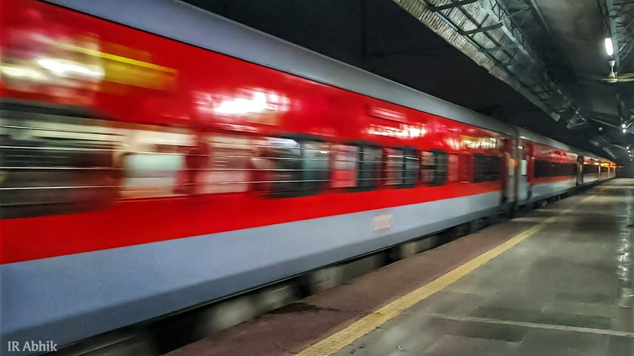 Newly LHB-fied Train Indrayani SF Express Running through Bhandup station in Central Railway