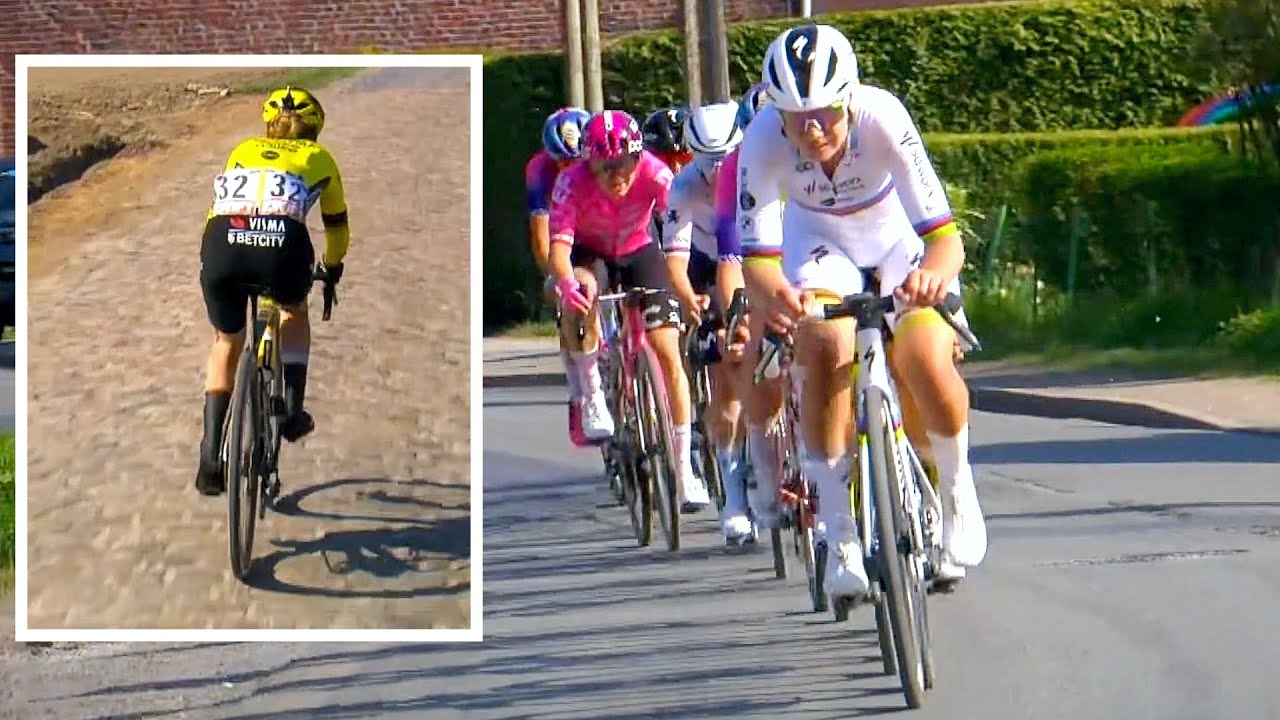 Ferrand-Prevot GENIUS Attack Stuns Lotte Kopecky | Paris-Roubaix Femmes avec Zwift 2025