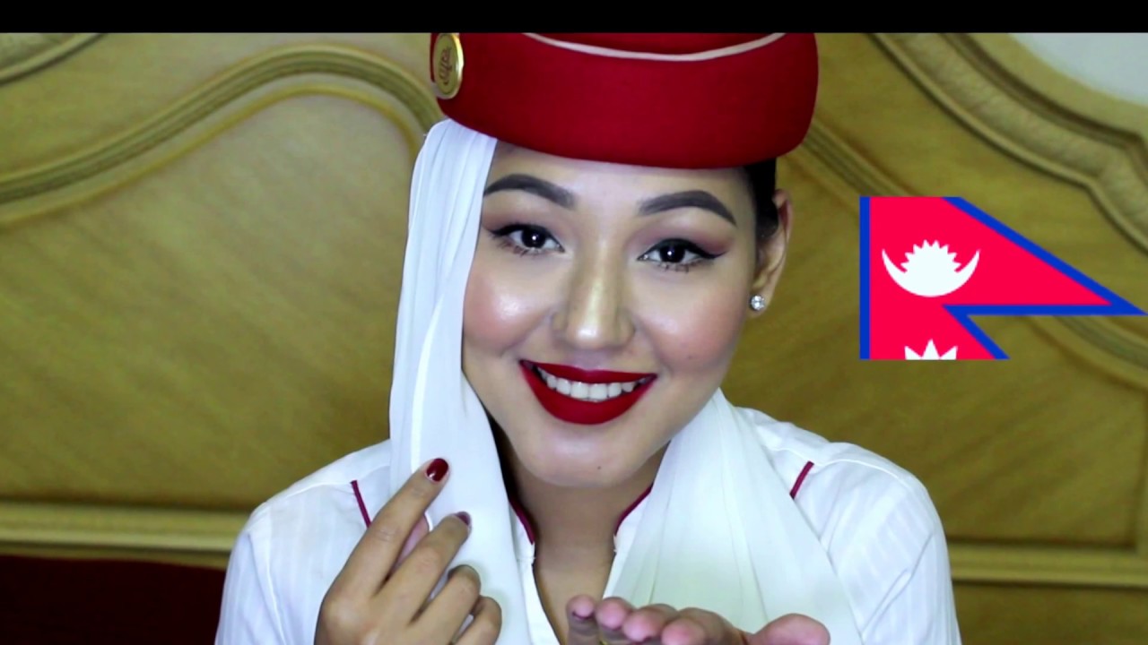 Nepali ||I Emirates|I| Air hostess||IHow I do my makeup for Flight I||