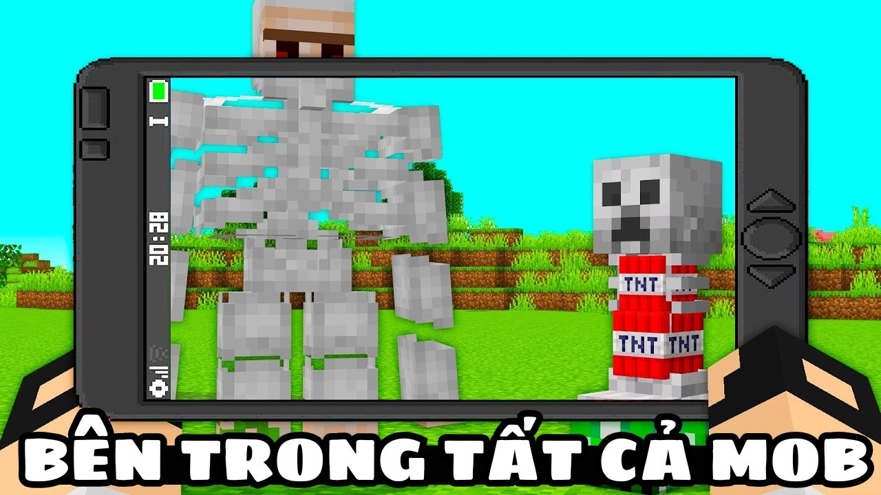 Tôi Dùng Điện Thoại Tia X Để Nhìn Thấu Bên Trong TẤT CẢ Mob Trong Minecraft!