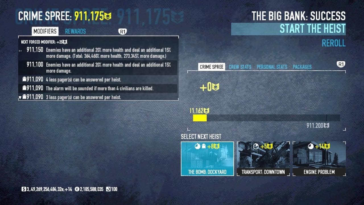 PAYDAY 2: big bank vault skip glitch