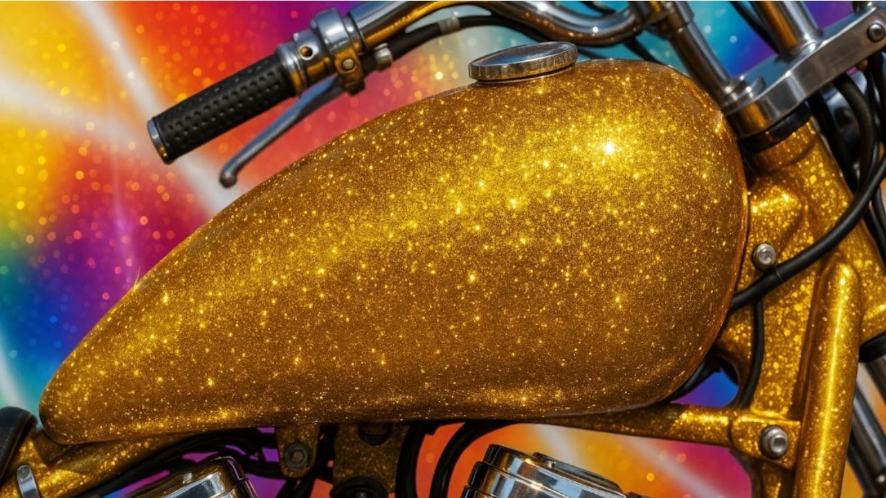 How to Spray Heavy Metal Flake Paint (CRAZY SPARKLE!)