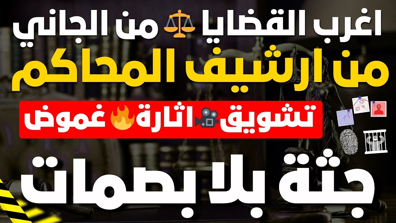 أغرب القضايا ⚖️ | من الجاني؟😱 ملف سري جثة بلا بصمات… والقاتل كان “قريب جدًا”!