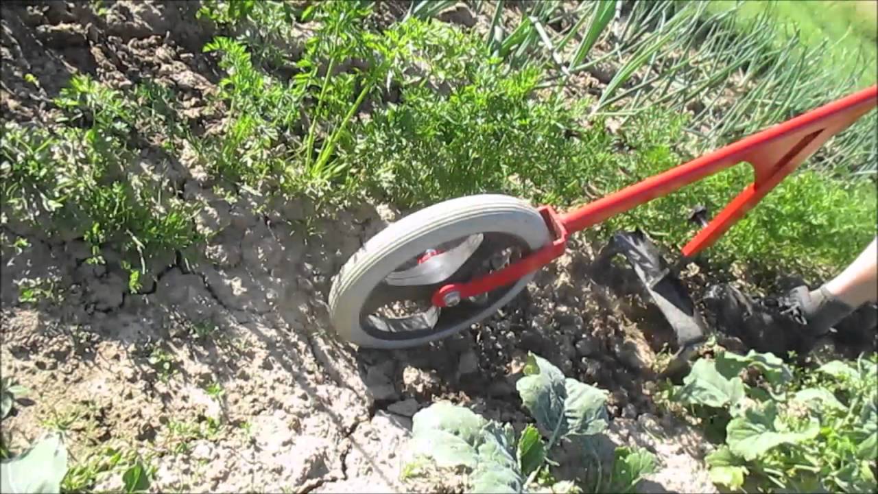 D&eacute;sherbage et binage avec houe maraich&egrave;re -  New Wheel Hoes