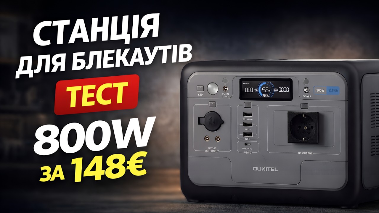 OUKITEL P800E PLUS — 800W зарядна станція за 145€ | Реальний огляд | Тест паверстанції OUKITEL P800E