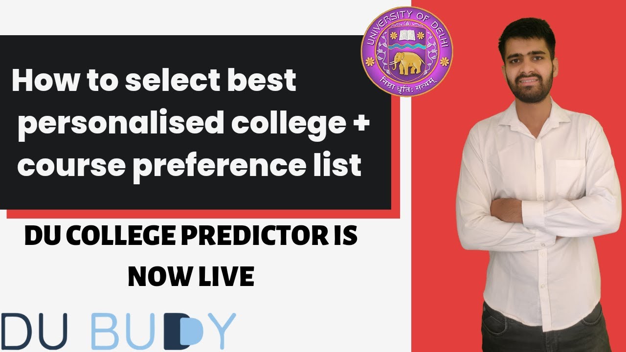 Delhi University Rank Based College Predictor is live now.