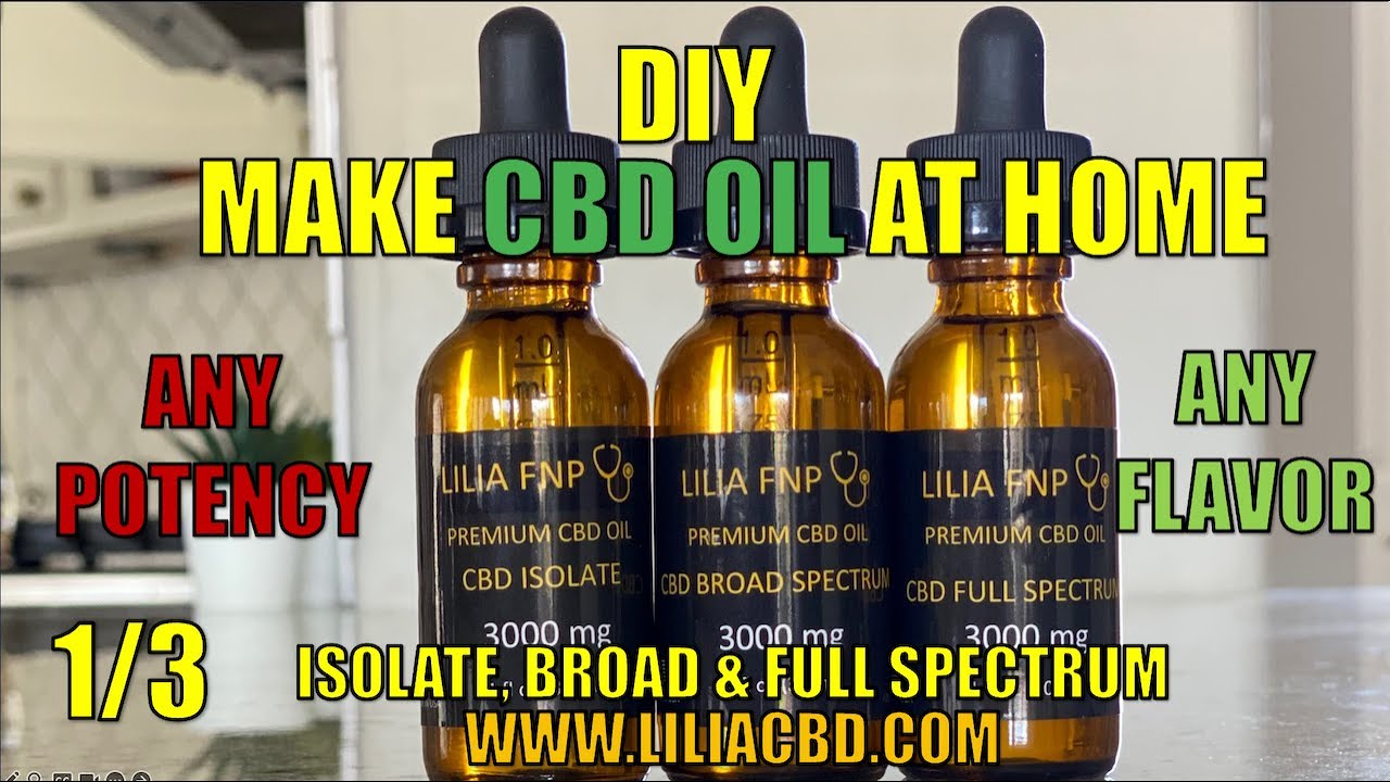 MAKE CBD OIL AT HOME. DIY. ISOLATE, BROAD & FULL SPECTRUM. ANY POTENCY. ANY FLAVOR. 1 of 3