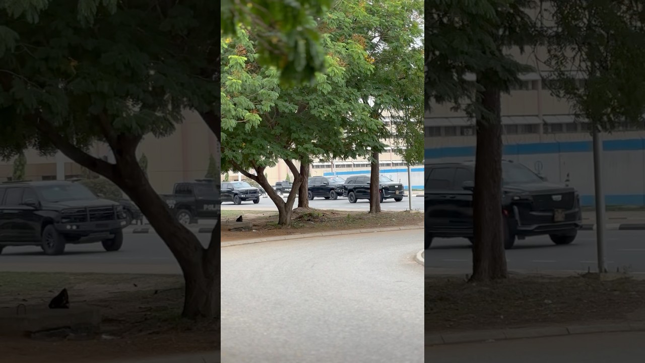 President tinubu convoy leaving to the mosque 😳🙌