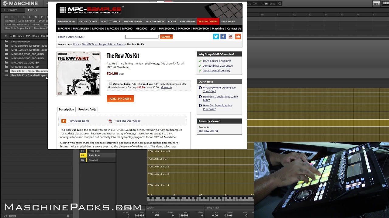 Maschine Packs: MPC-Samples Raw 70s Kit review