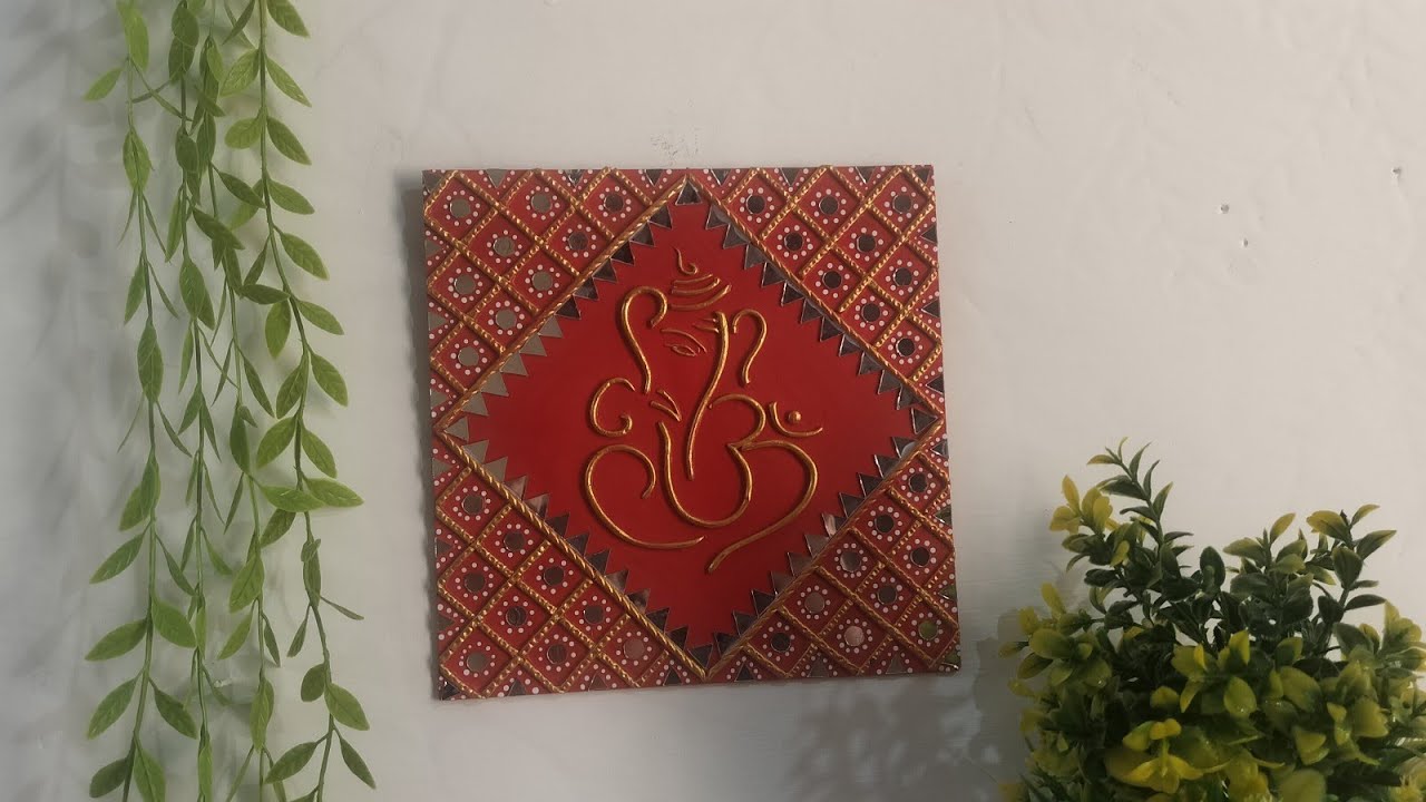 Lippan Art Mirror Work Wall Hanging Home decor || ganesha lippan Art || art n craft planet 