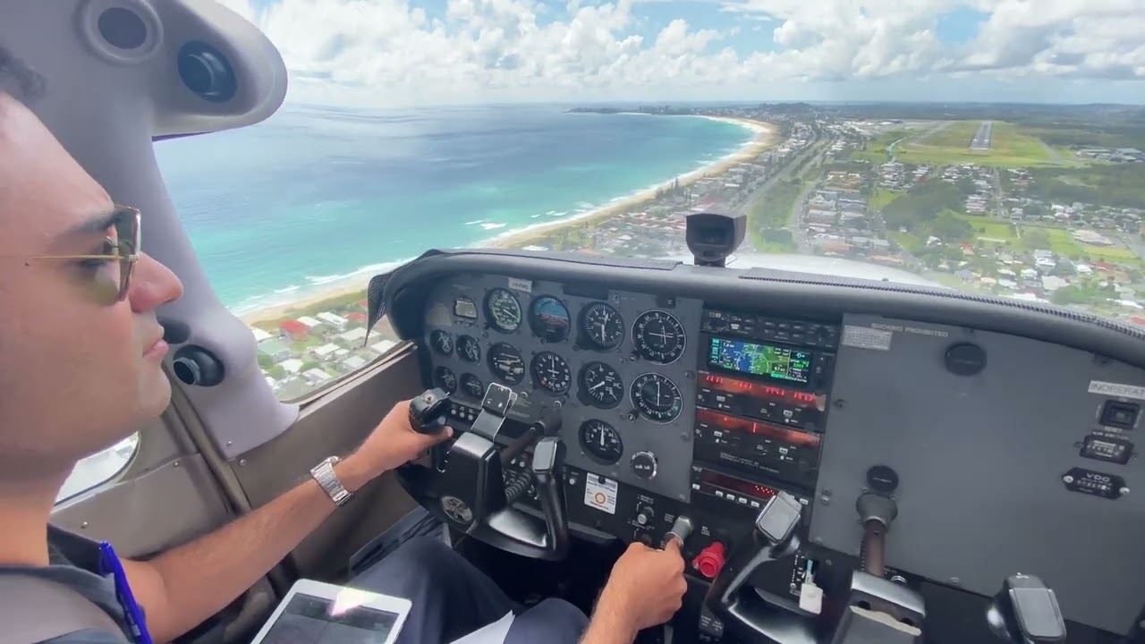 Landing into Gold Coast International Airport