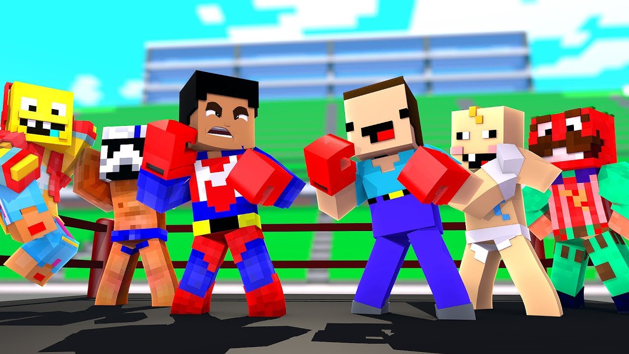 *MINECRAFT CON NOOBS* EL CLUB DE LA LUCHA 👊